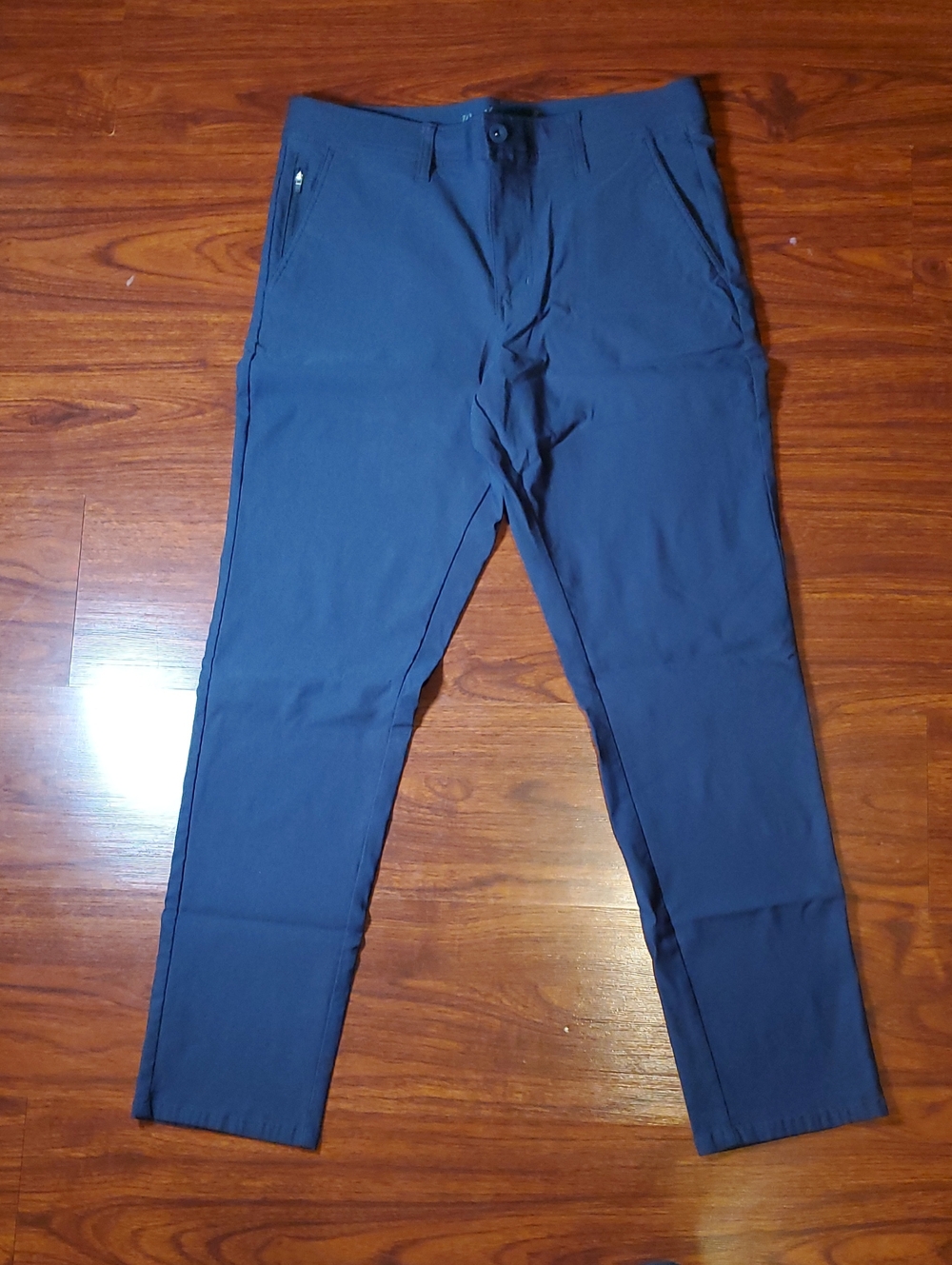Men's Slim Fit Navy Blue Weatherproof Vintage Work Pants
